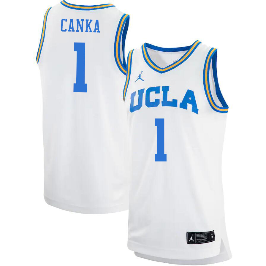 Jordan Brand Men #1 Abramo Canka UCLA Bruins College Basketball Jerseys Sale-White - Click Image to Close